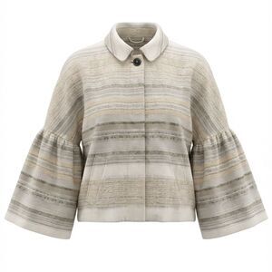 PIAZZA SEMPIONE WOMENS JACKET SIZE 40/US 4 GOLD BEIGE YELLOW